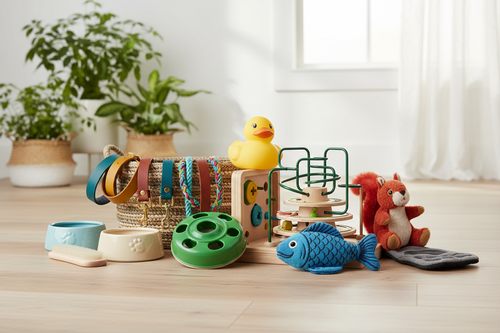 cat and dogs toys and accesories image on website that can easily make customers buy 